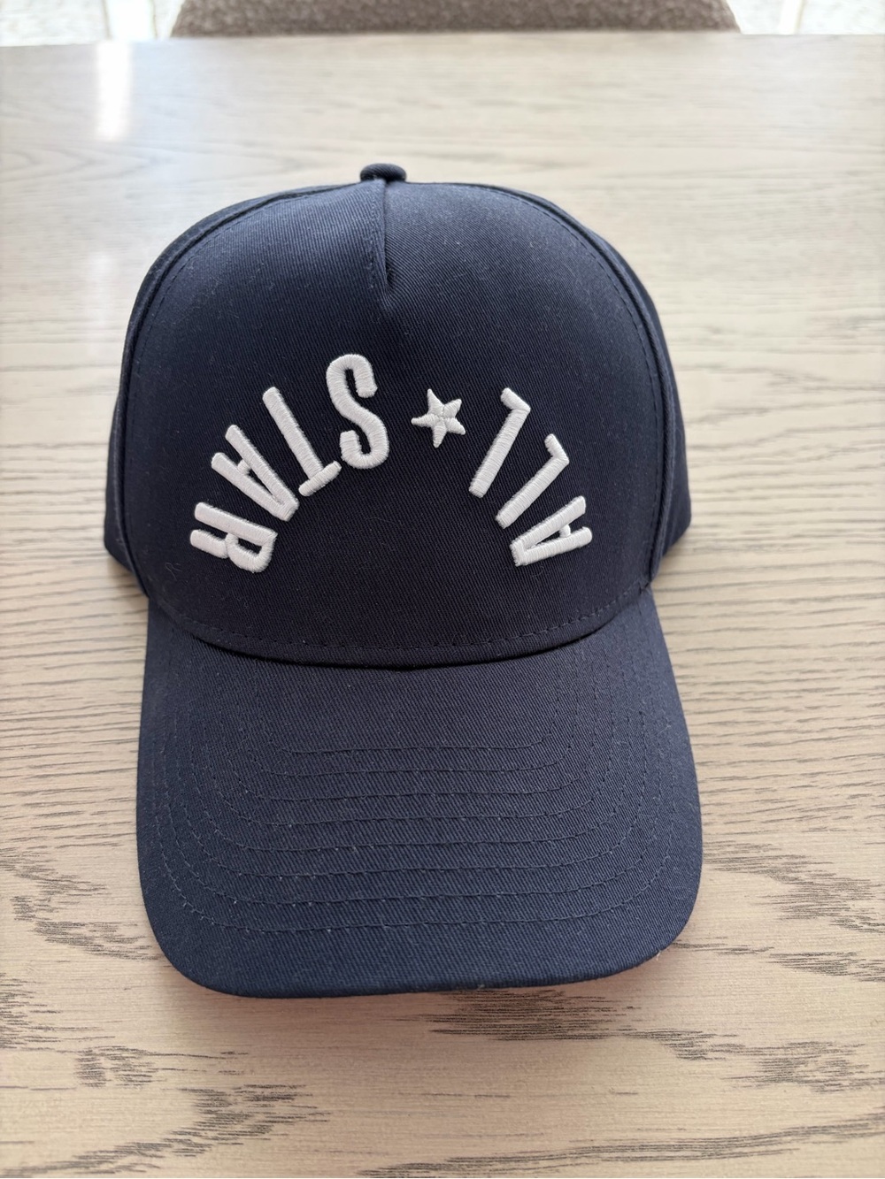 NBA Navy Cap with White 'ALL STAR' Embroidery